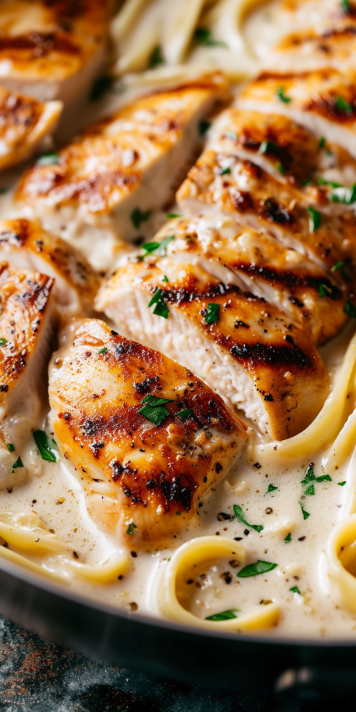 Grilled Chicken Alfredo