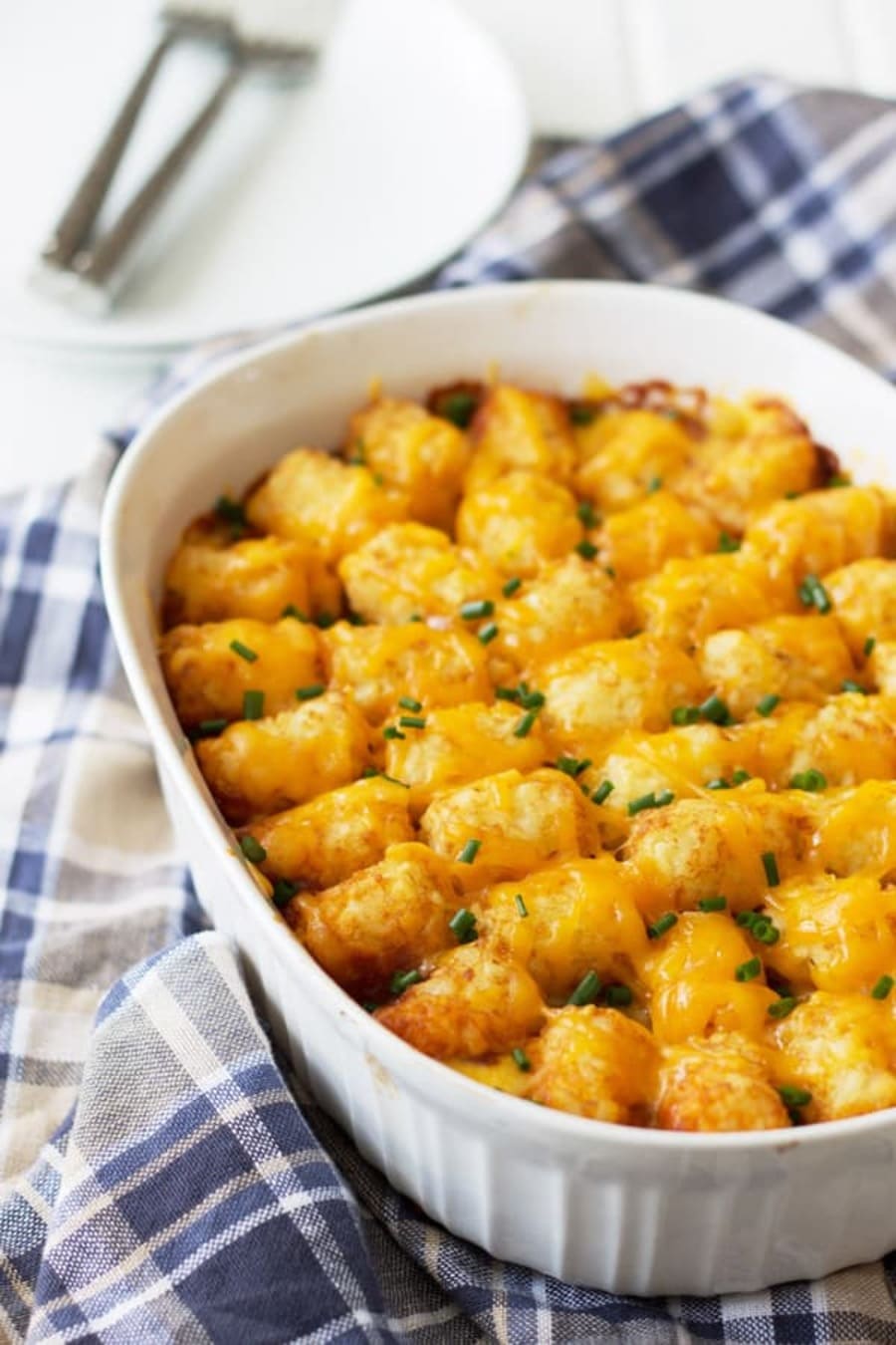 Chili Cheese Tater Tot Casserole
