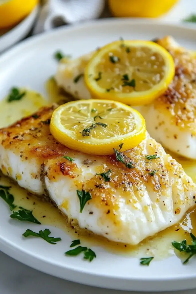 Baked Fish with Lemon Butter