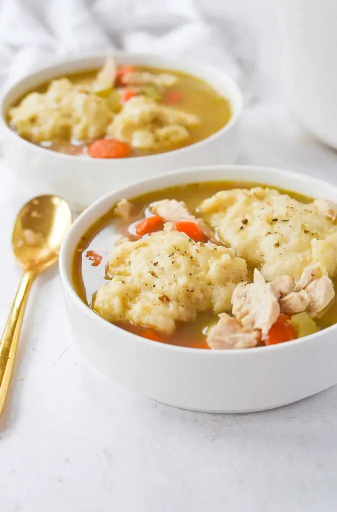 Microwave Chicken and Dumplings