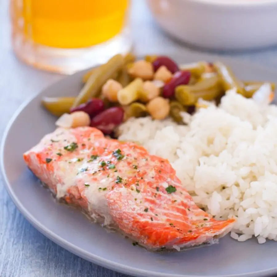 Microwave Salmon with Lemon