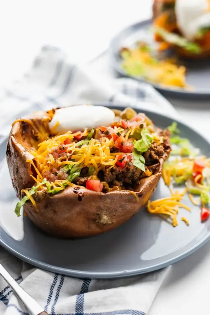 Taco Stuffed Sweet Potatoes