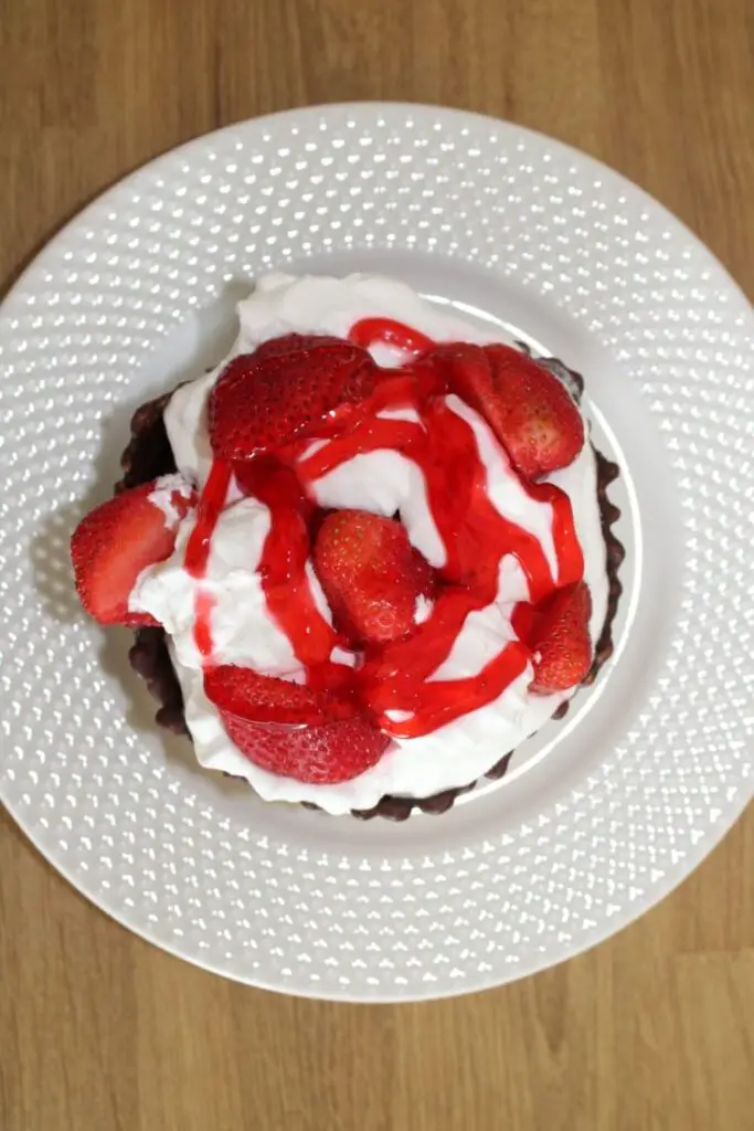 Strawberry Brownie Waffle Bowls
